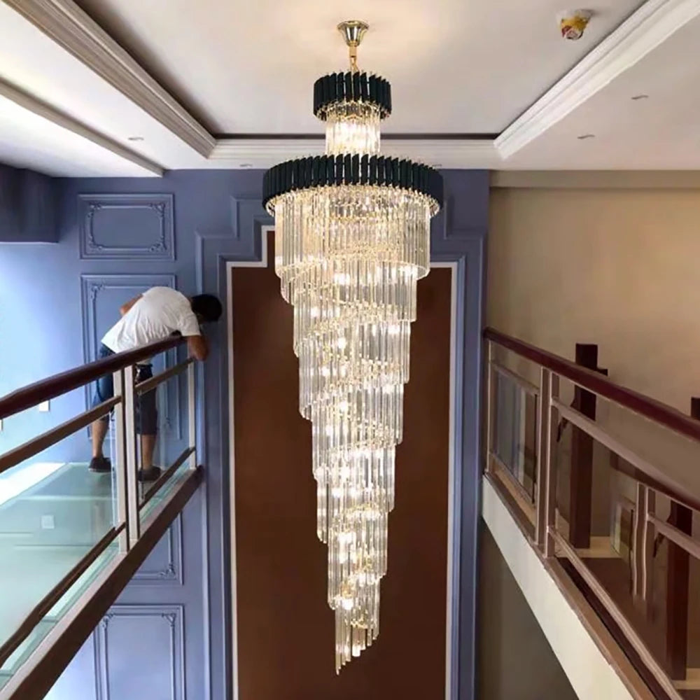 Top Long Crystal Chandelier