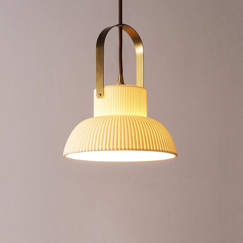 Pure Light Ceramic Pendant Lamp