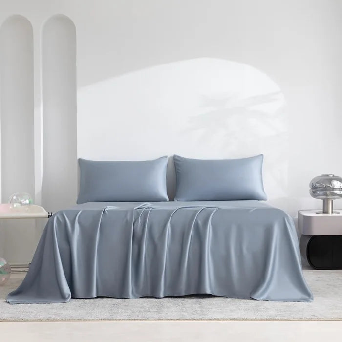 Elegant Satin Summer Bedding Set: Luxurious and stylish bedding set perfect for the summer season.