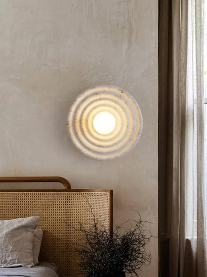 Wabi-sabi Round Circle Wall Sconce