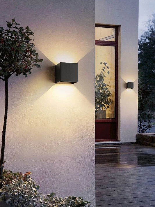 Decorstly Cube Wall Sconce | IP65 Waterproof Indoor & Outdoor Aluminum LED Light