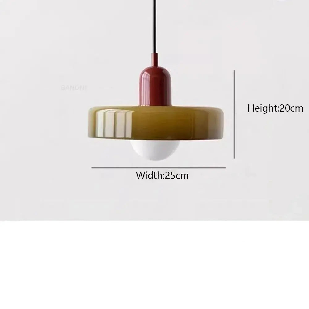 Stylish pendant lights for living room and dining room in Nordic Macaron design.