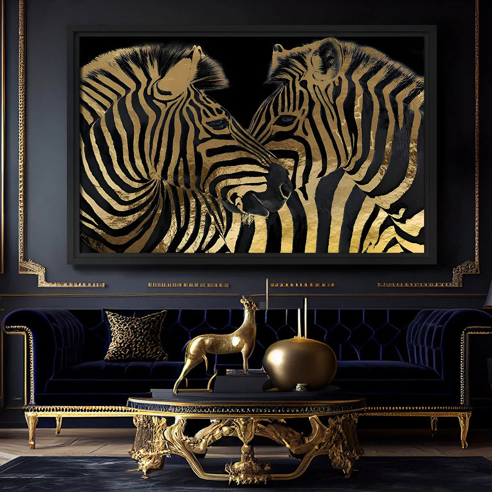 Abstract Zebra Canvas Art