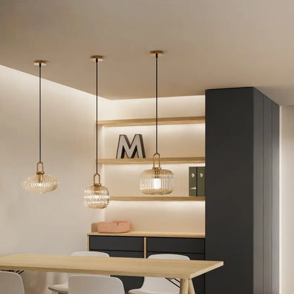 Simple Clear Glass Pendant Lamps