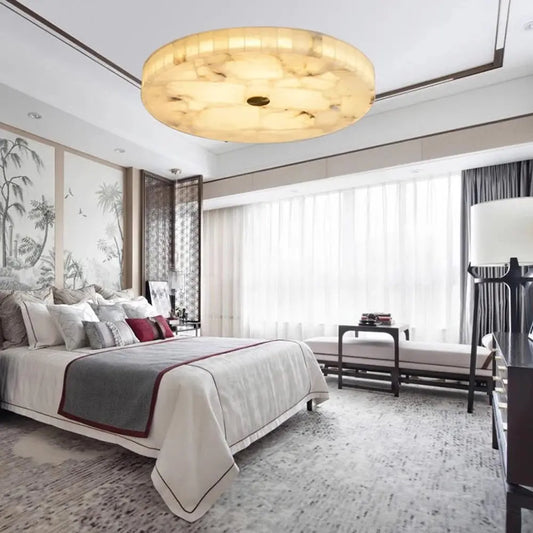 Natural Marble Ceiling Light Fixture - Decorstly