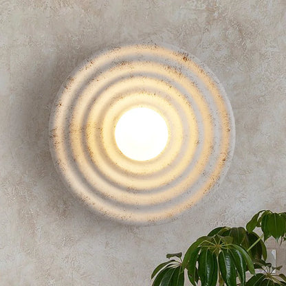 Wabi-sabi Round Circle Wall Sconce