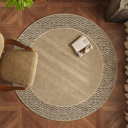 Round Minimalist Area Rug