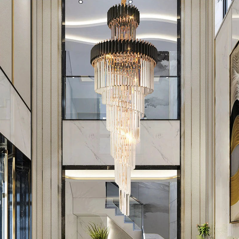 Top Long Crystal Chandelier