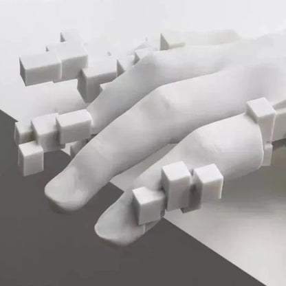 CubeTouch Hand Sculpture Art
