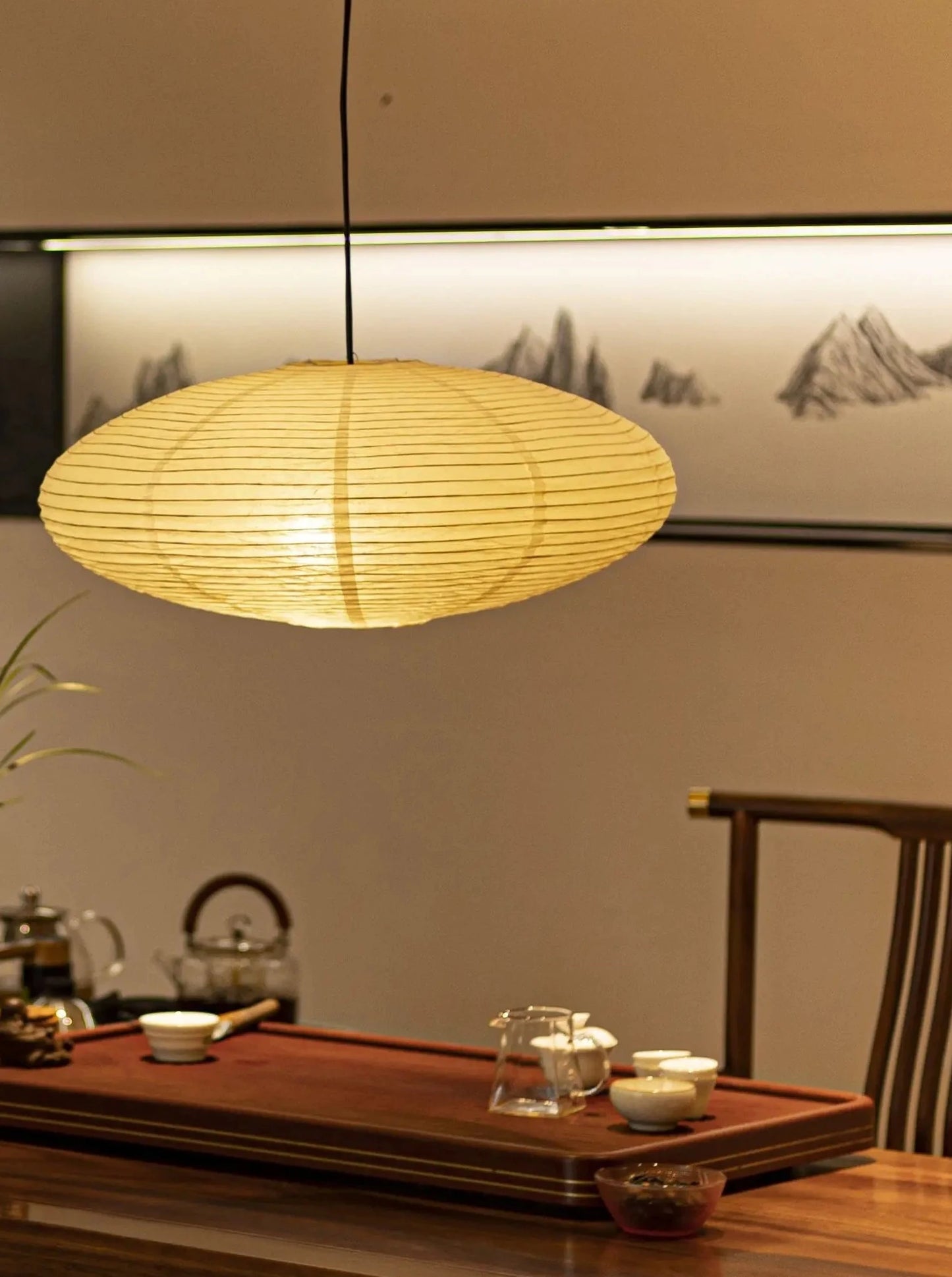 Japanese Handmade Rice Paper Pendant Lamp