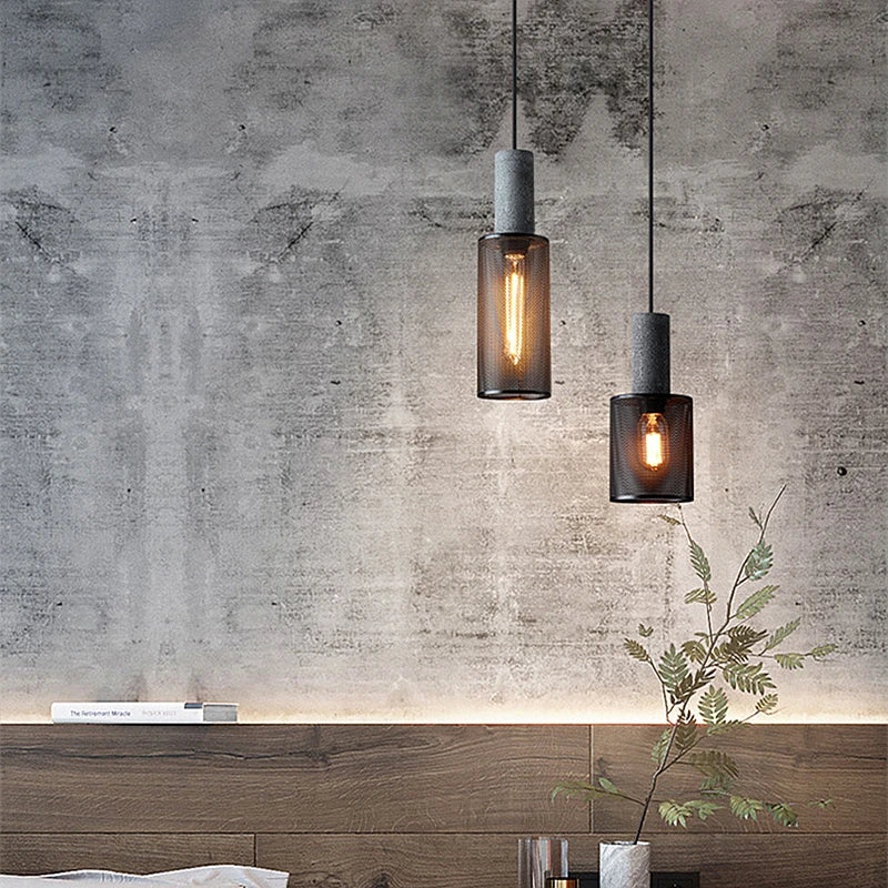 Black Tan Warm Pendant Light