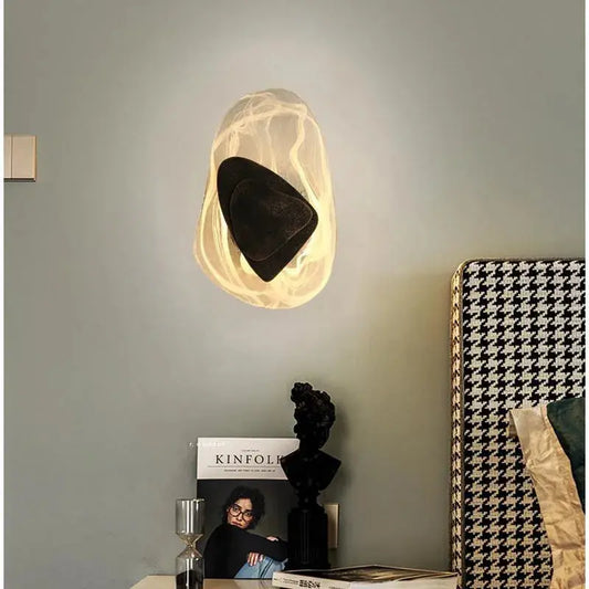 Luxurious Glass Stone Wall Lamp - Decorstly