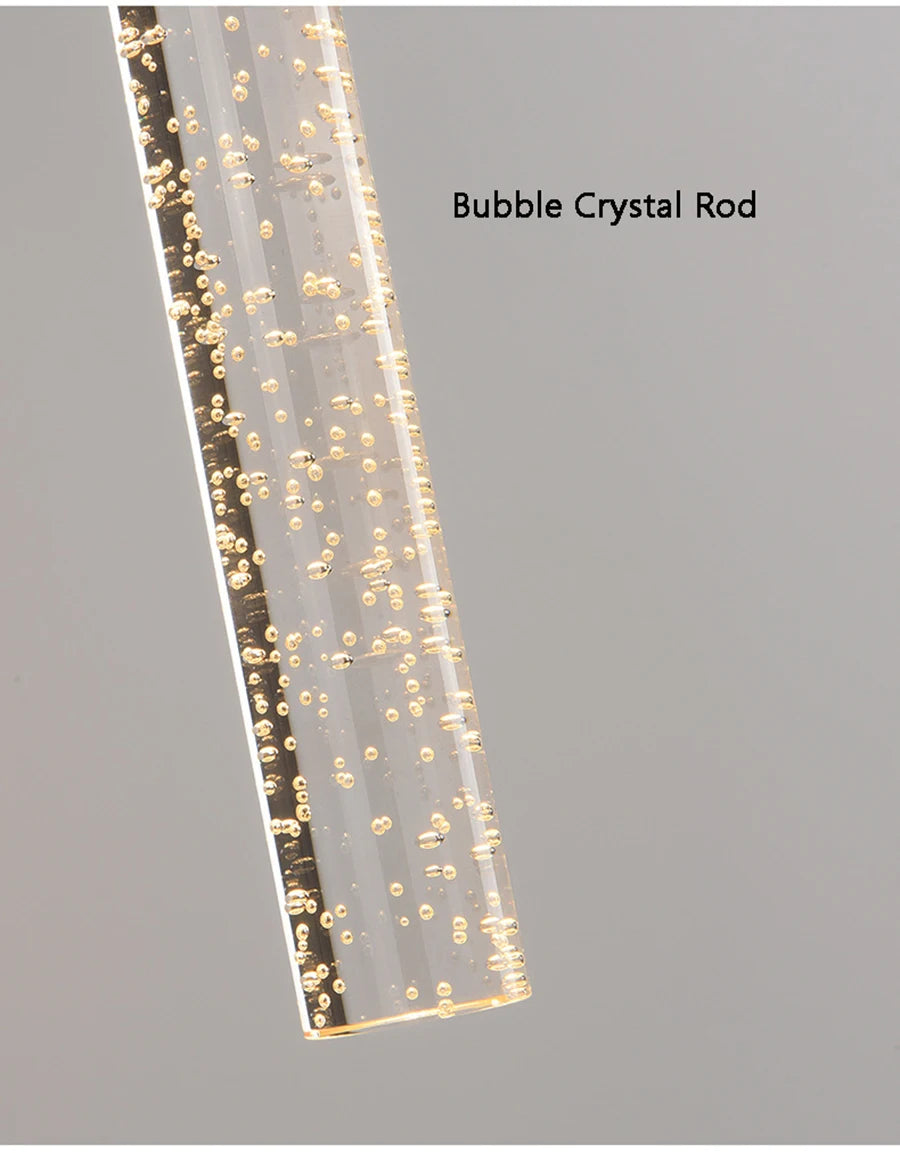 Bubbles Crystal Rod Wall Sconce