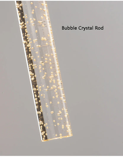 Bubbles Crystal Rod Wall Sconce