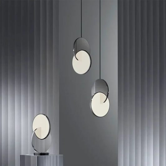 Radiant Twin Circle Pendant Light