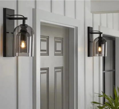 Black Dome Wall Sconce