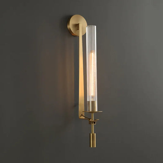 Tall Glass Wall Sconce