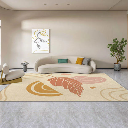 Abstract Leaf Carpet Rug