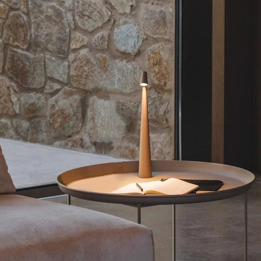 Aluminum Tall Colorful Table Lamp