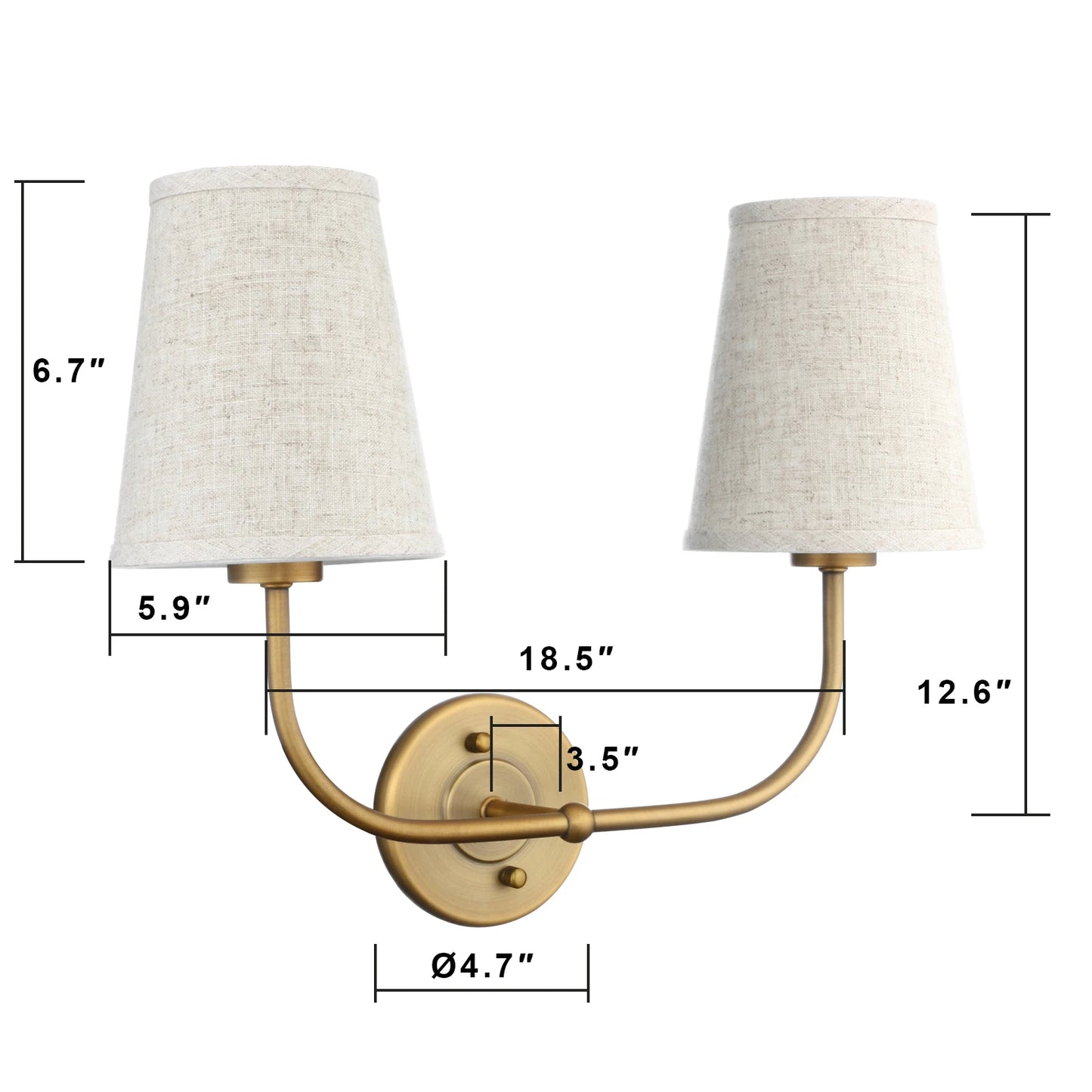 Double Headed Wall Sconce