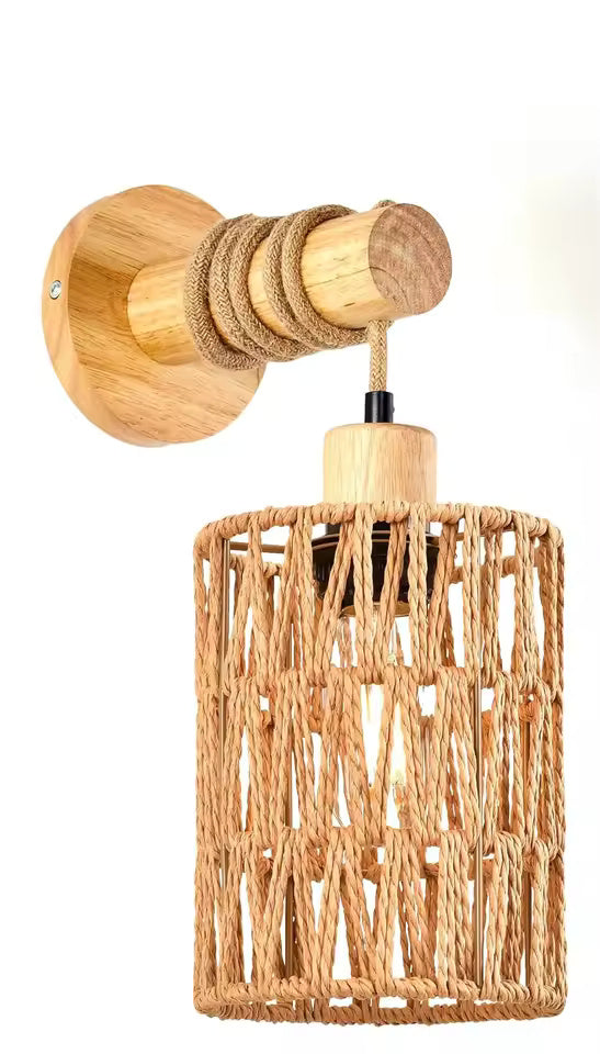 Hemp Rope Design Bedhead Wall Lamp