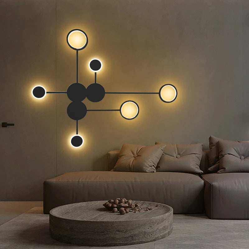 Minimalist Rings Wall Sconce