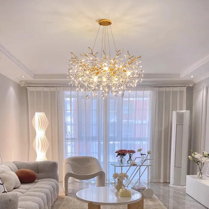 Flower Romantic Luxury Crystal Chandelier