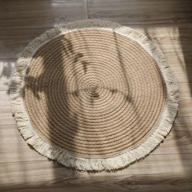 Handmade Circular Weave Rug