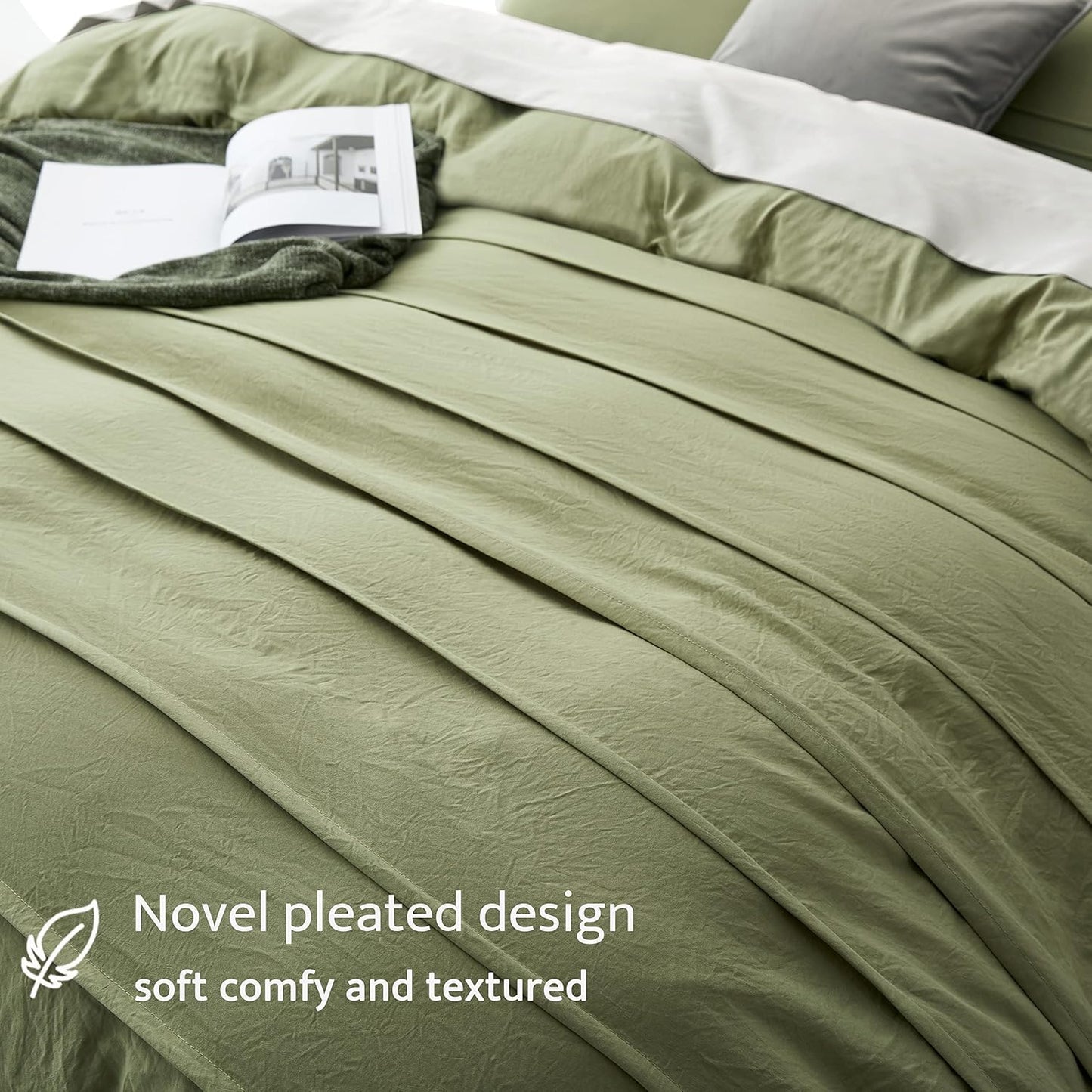 Sage Green Duvet Cover Set
