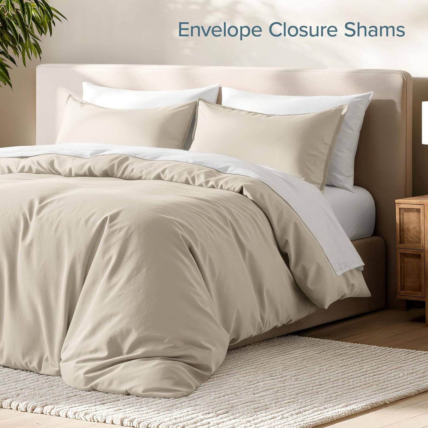 Sand Beige Duvet Cover Set