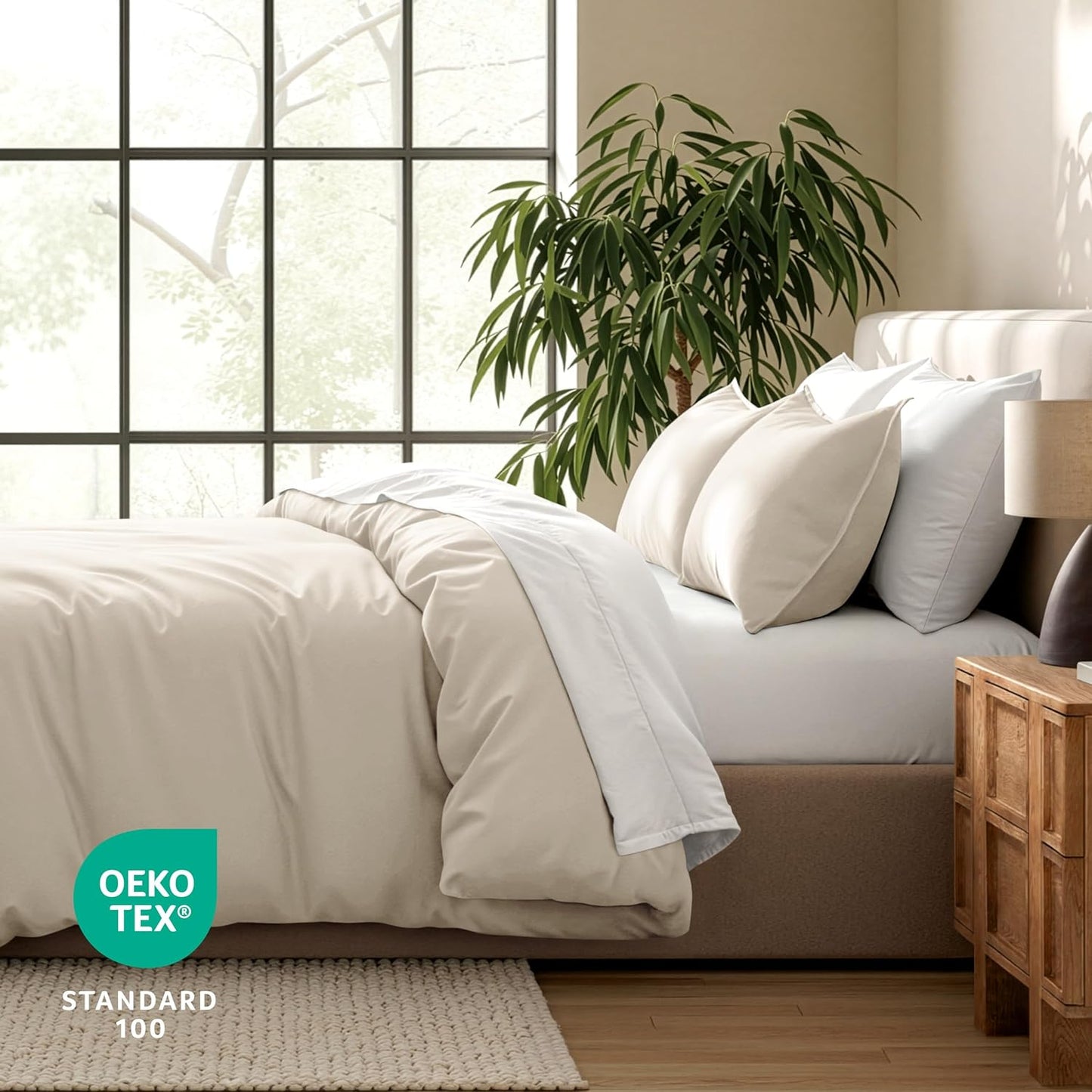 Sand Beige Duvet Cover Set