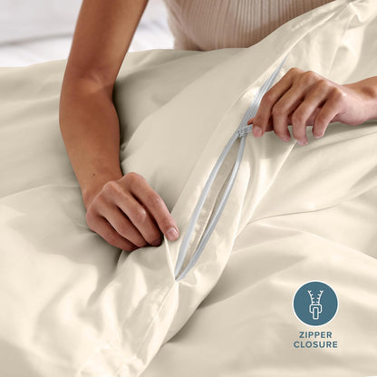 Sand Beige Duvet Cover Set