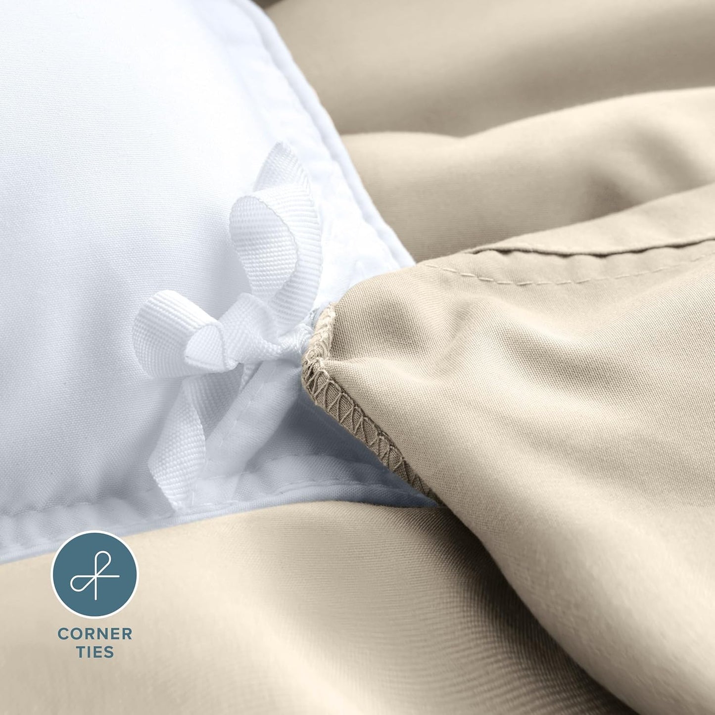 Sand Beige Duvet Cover Set