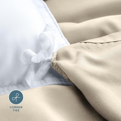 Sand Beige Duvet Cover Set