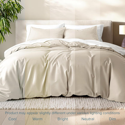 Sand Beige Duvet Cover Set