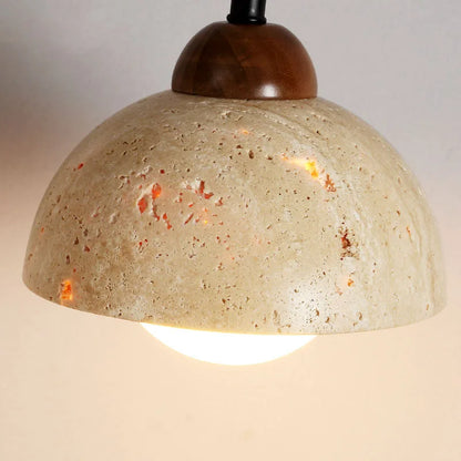 Yellow Stone wabi-Sabi Wall Sconce