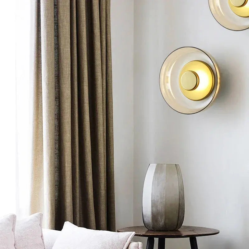 Bowl Cut Glass Wall Sconce - Decorstly