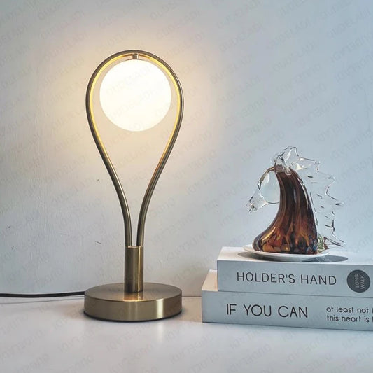 ArtGlow Glass Ball Table Lamp