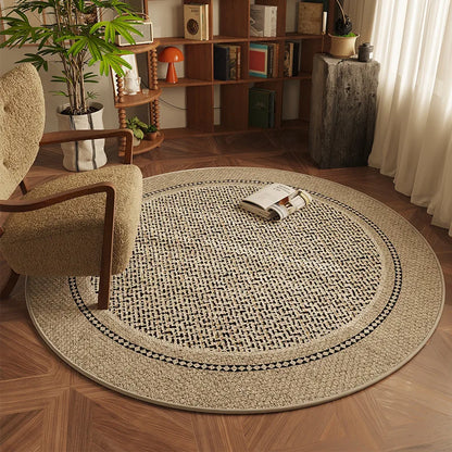 Round Minimalist Area Rug