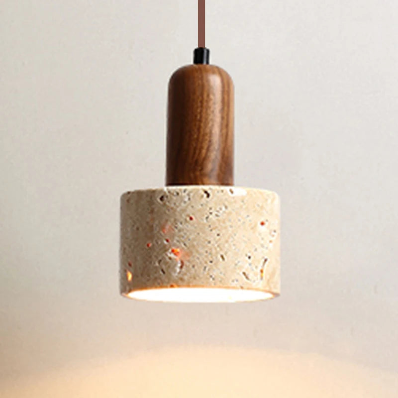 Yellow Marble Pendant Light