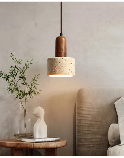 Yellow Marble Pendant Light