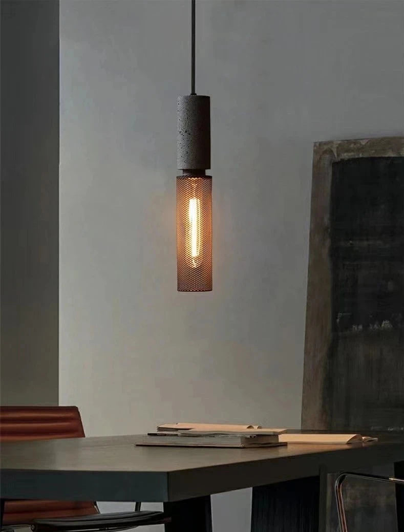 Black Tan Warm Pendant Light