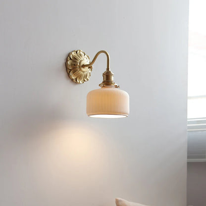 Copper Base Ceramic Wall Light