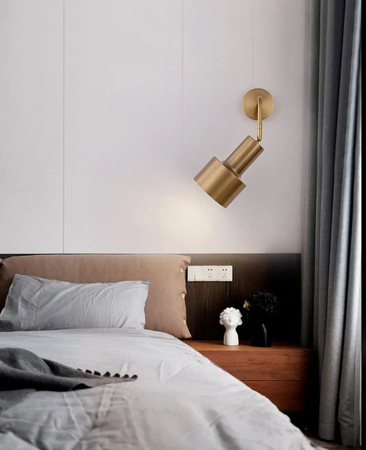 gold wall light