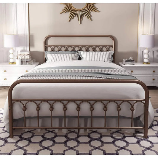 Classic Metal Queen Bed Frame