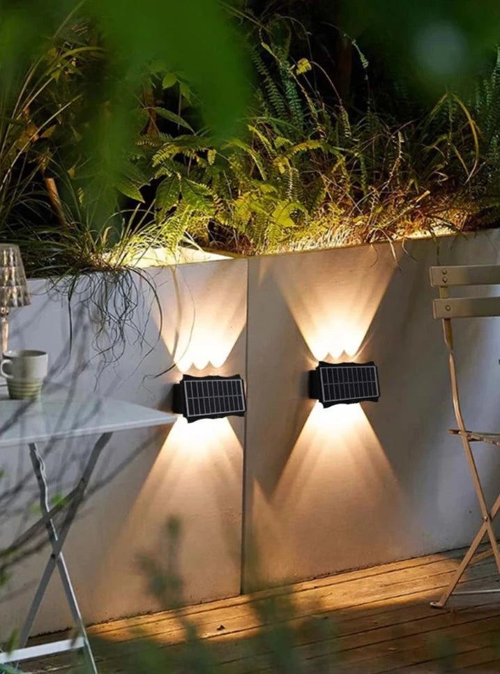 3PCS Outdoor Solar Wall Lamps