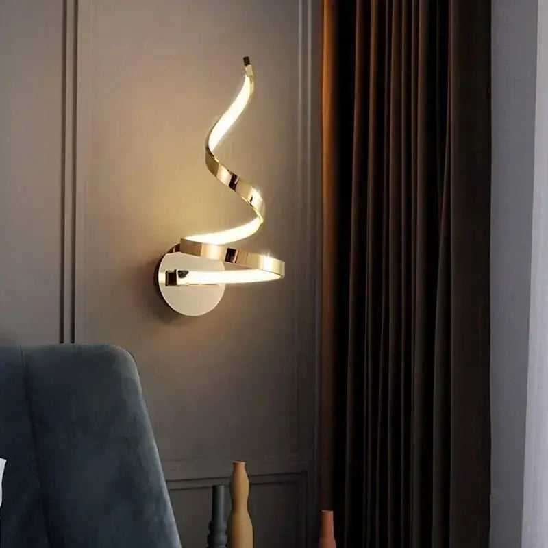 Minimalist Spiral LED Wall Sconce - Decorstly