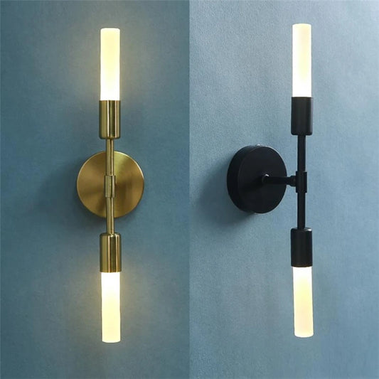 Minimalist Double Heads Wall Sconce