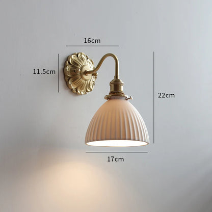 Copper Base Ceramic Wall Light