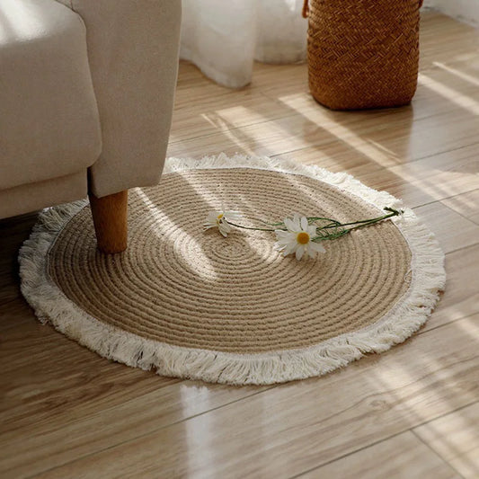 Handmade Circular Weave Rug